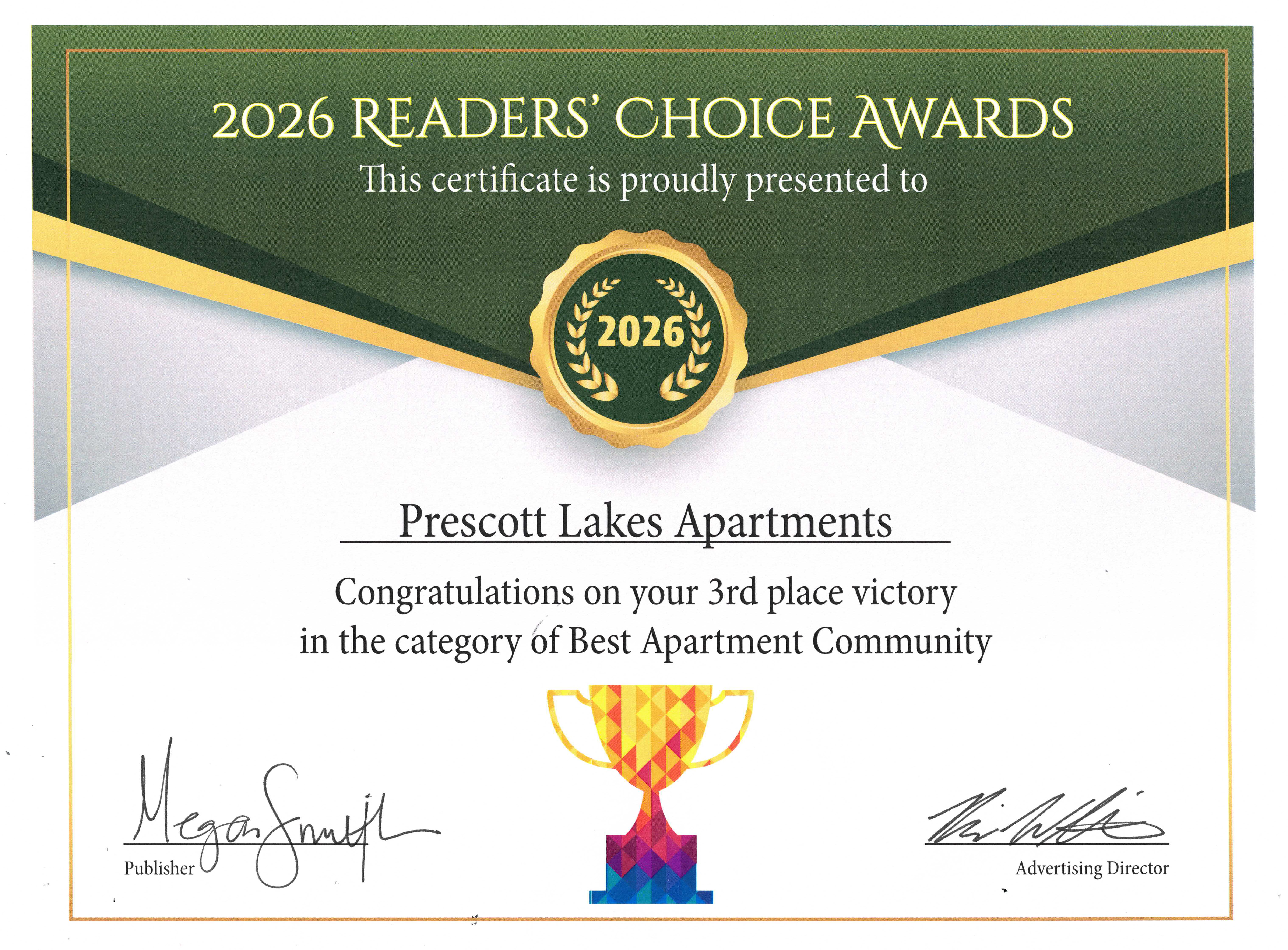 2026 award